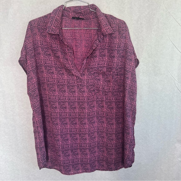 pleione blouse Top XL Short Sleeve - Picture 1 of 6